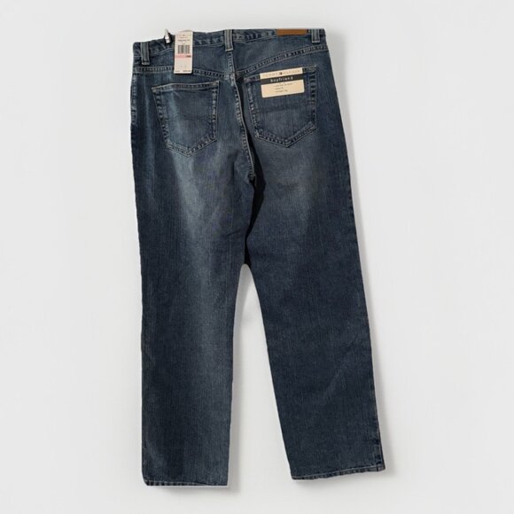 Tommy Hilfiger Vtg Y2K Boyfriend Blue Denim Jeans Sz 10A High Rise Straight NWT - Picture 3 of 5